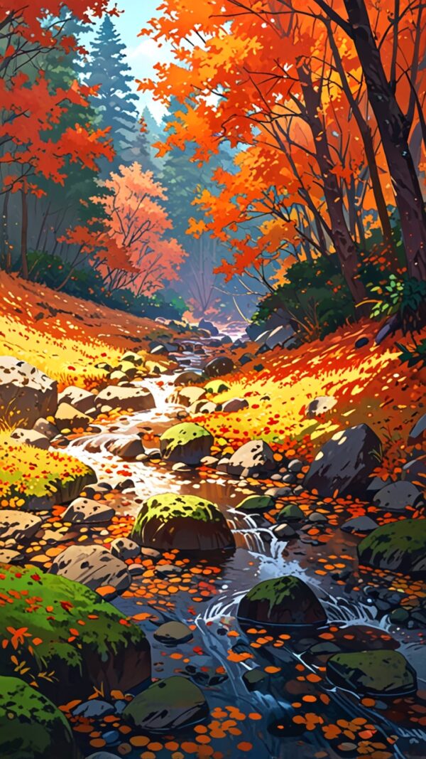 Pack de 4 Fonds d’écran – Vallées d’Automne