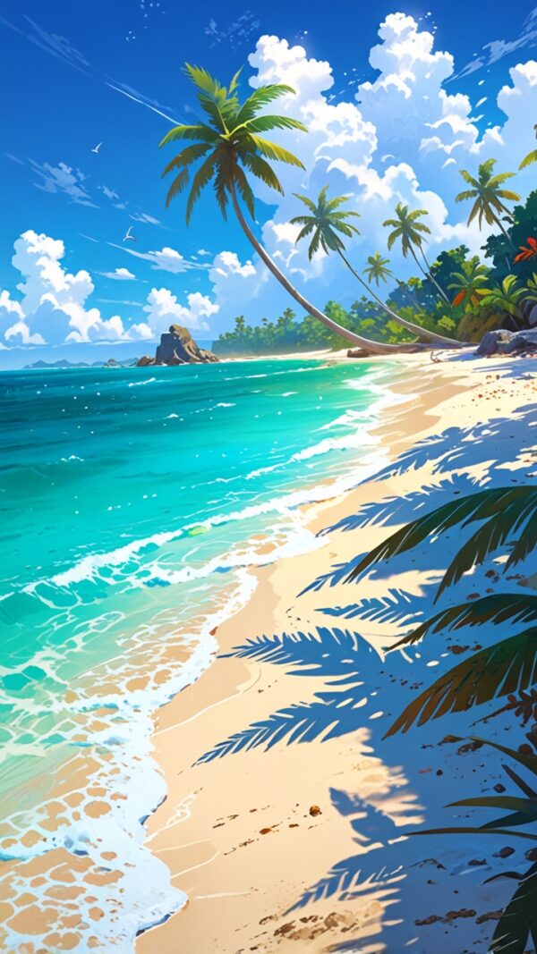 Pack de 4 Fonds d’écran – Plages Tropicales